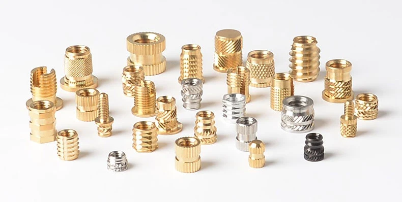 Unc 4-40 6-32 8-32 10-24 M2 M3 M5 M6 Brass Heat Melting Threaded Insert Nut for Plastic and Phone