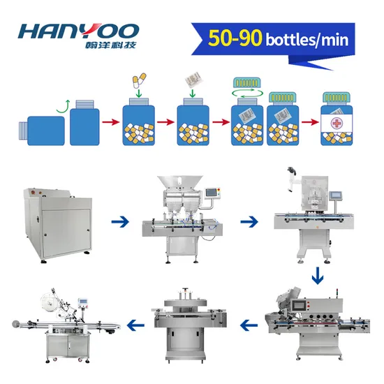 Electronic Vibrating Counting Packaging Line for Tablets and Capsules 