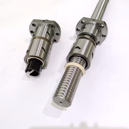 High Reliability Precision Ball Screw with Double Nut (metal reflection) and Brackets