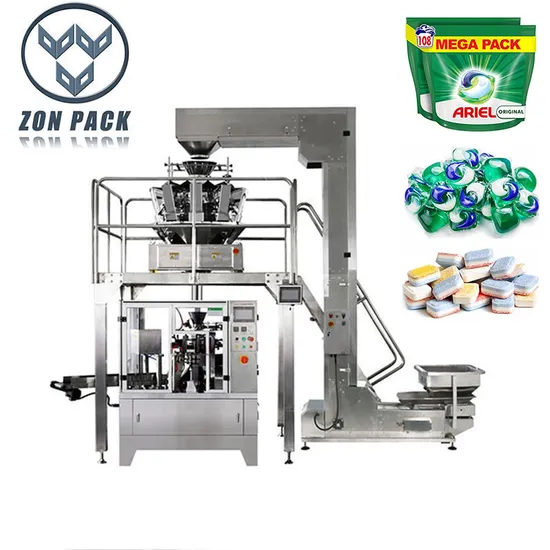 Automatic Laundry Detergent Pods Packing Dishwasher Tablets Packaging Machine 