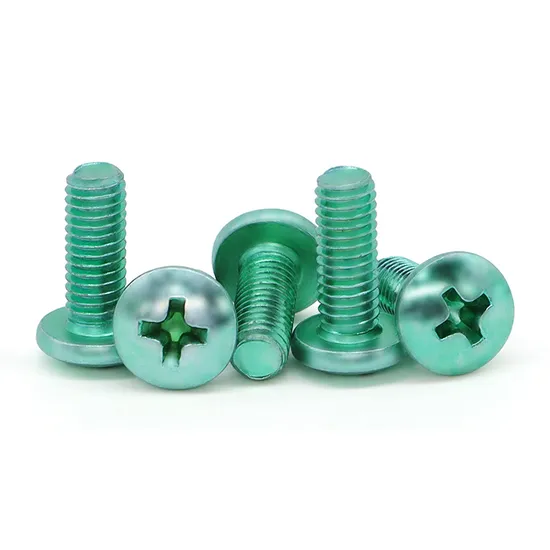 Black Plated Phillips Tapered End Screws for Precision Applications 