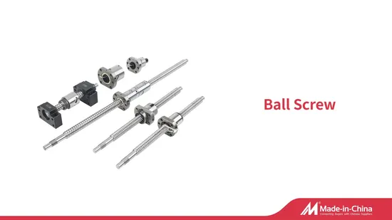 High Precision C3 C5 C7 Linear Motion Ground Rolled Right and Left Hand Thread Big/Miniature Lead Steel Ball Screw (4mm