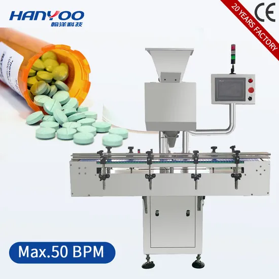 Hanyoo Small Automatic Medicine Tablet Capsule Counter Bottle Packaging Counting Machine 