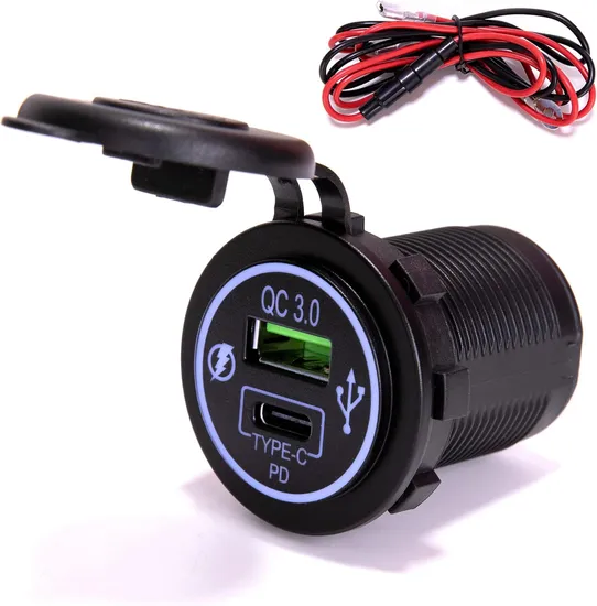 USB Charger Socket Dual USB Charger Socket QC3.0 Type